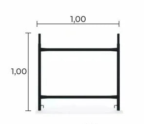 Andaime Cavalete 1m x 1m